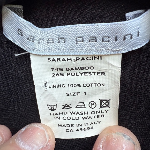 Sarah Pacino‎ Elegant Black Cowl Neck Sleeveless Balloon Dress Small 6/8 - Picture 2 of 5